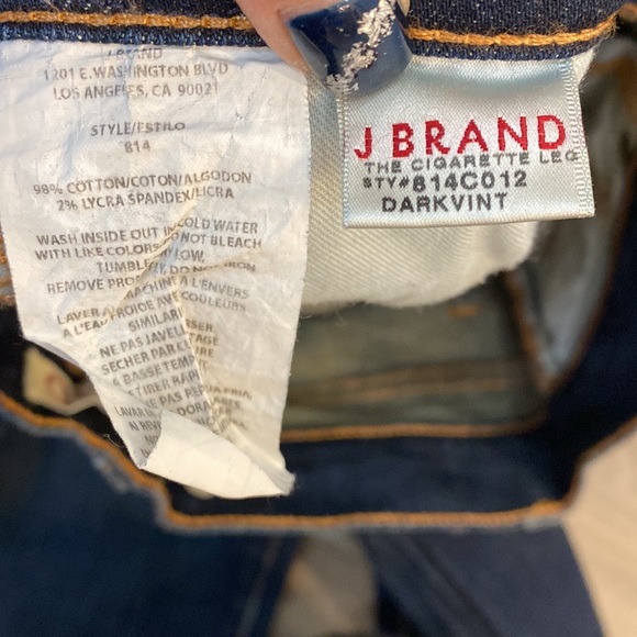 J Brand dark denim size 24 - Picture 3 of 6